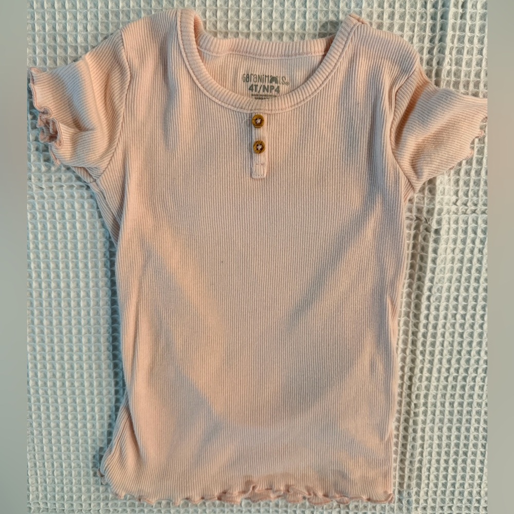 Garanimals Light Pink Button Detail Tee